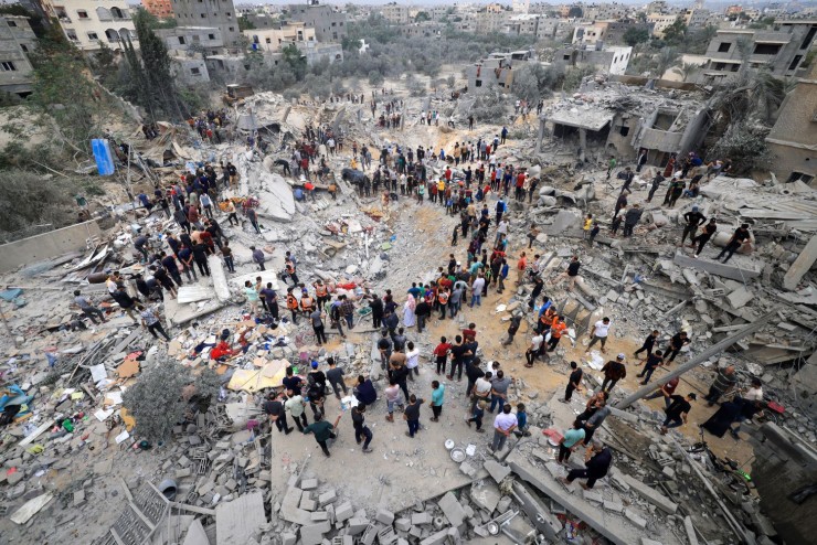شهداء وجرحى في قصف لطائرات الاحتلال استهدف منزلا في حي التفاح شرق مدينة غزة
