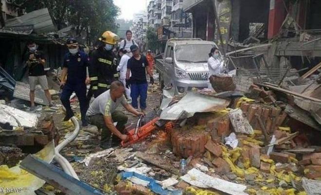 شاهد: 12 قتيلاً على الأقل جراء انفجار غاز بمبنى في الصين