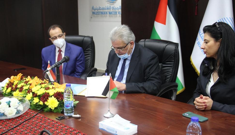 فلسطين ومصر توقعان مذكرة تعاون لتطوير قدرات فلسطين على إدارة الموارد المائية  