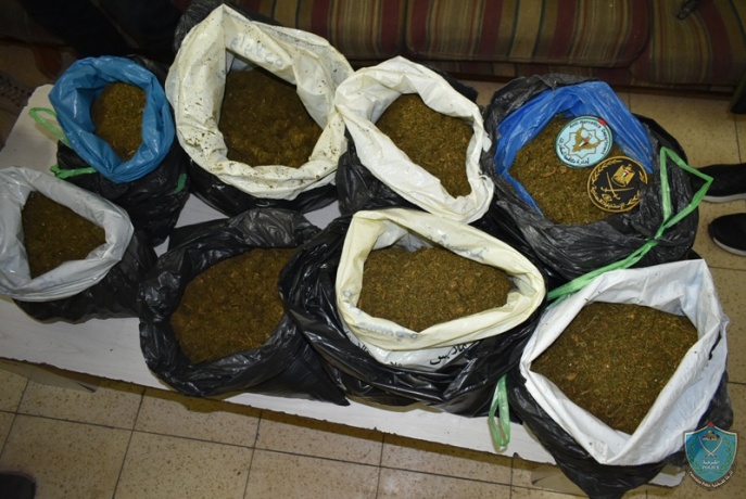 الشرطة والاستخبارات العسكرية تضبطان أكثر من 28 كيلوغرام مخدرات في قلقيلية