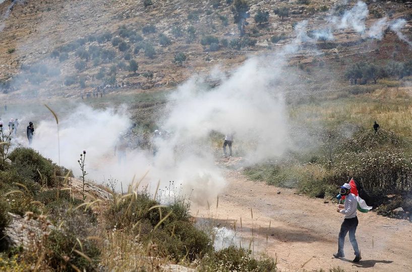 نابلس: إصابات بالاختناق خلال قمع الاحتلال فعالية على جبل صبيح 
