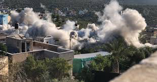 الاحتلال يفجر منزل الأسير يحيى مرعي في بلدة قراوة بني حسان غرب سلفيت