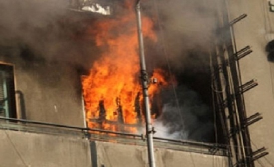 إخماد حريق في احدى غرف مبنى الأورام المخصص لمرضى كورونا بمستشفى غزة الأوروبي