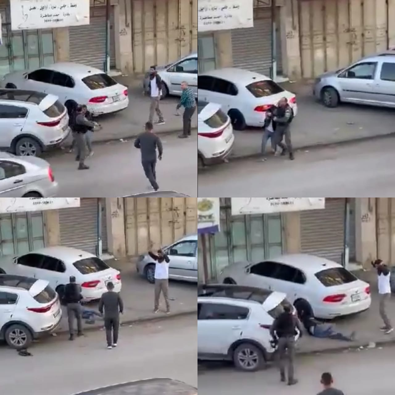 شاهد- الاحتلال يعدم شاب فلسطيني بدم بارد عند مدخل بلدة حوارة في نابلس