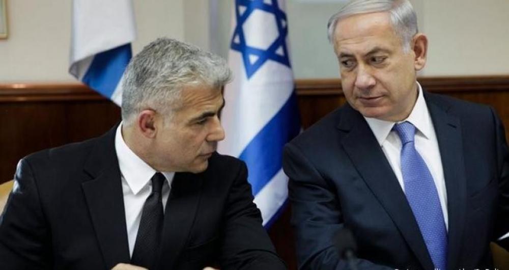 نتنياهو ولبيد يتشاوران حول العدوان على غزة