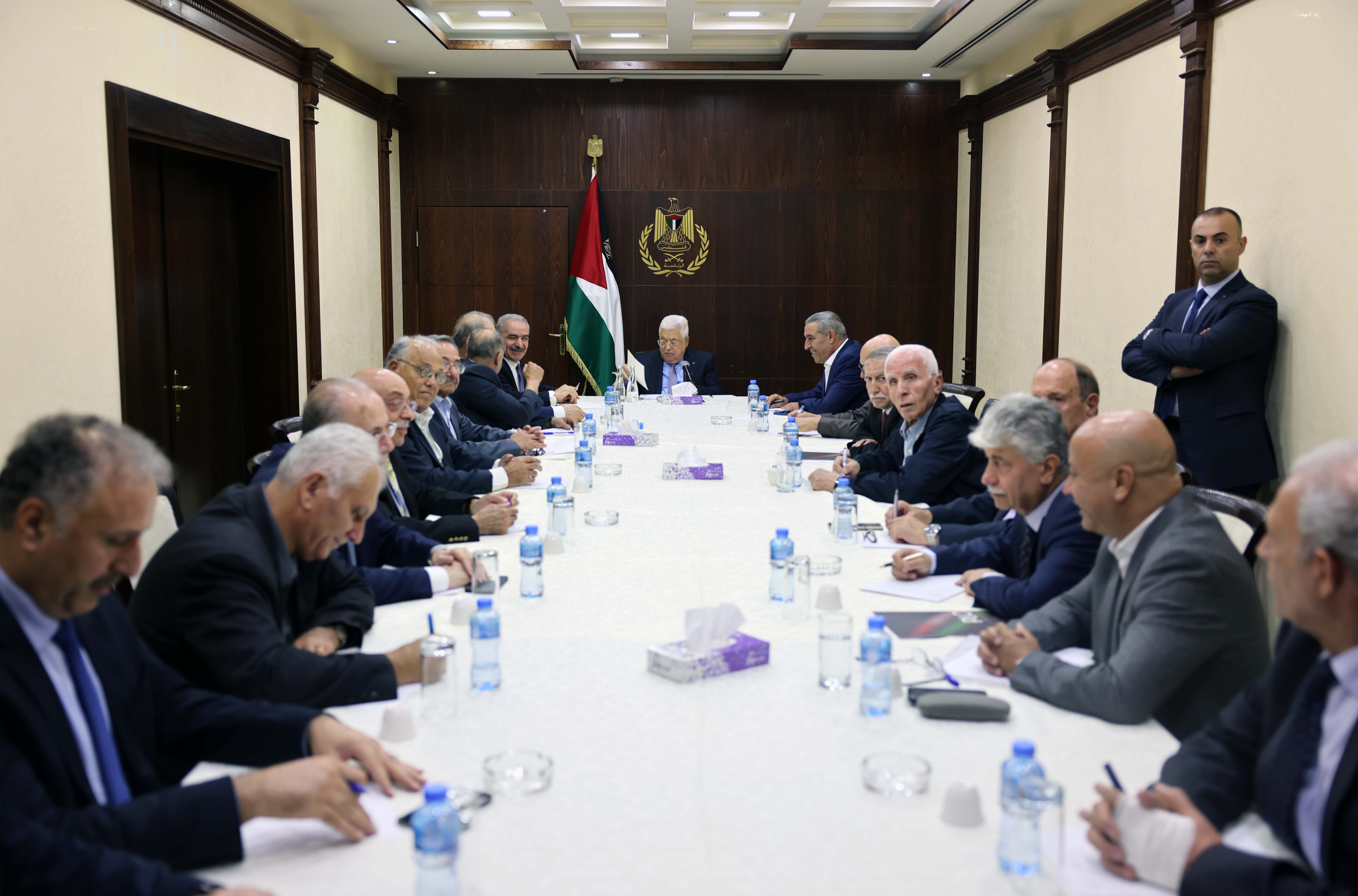  تفاصيل اجتماع اللجنة التنفيذية الفلسطينية برئاسة الرئيس عباس