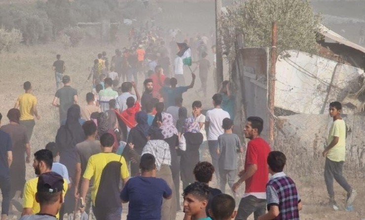 الاحتلال يستهدف وقفة منددة بجرائم الاحتلال شرق غزة