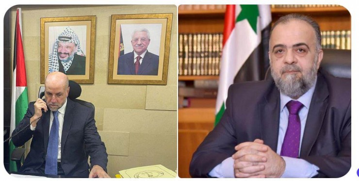 قاضي قضاة فلسطين يعزي وزير الأوقاف السوري بضحايا كارثة الزلزال 