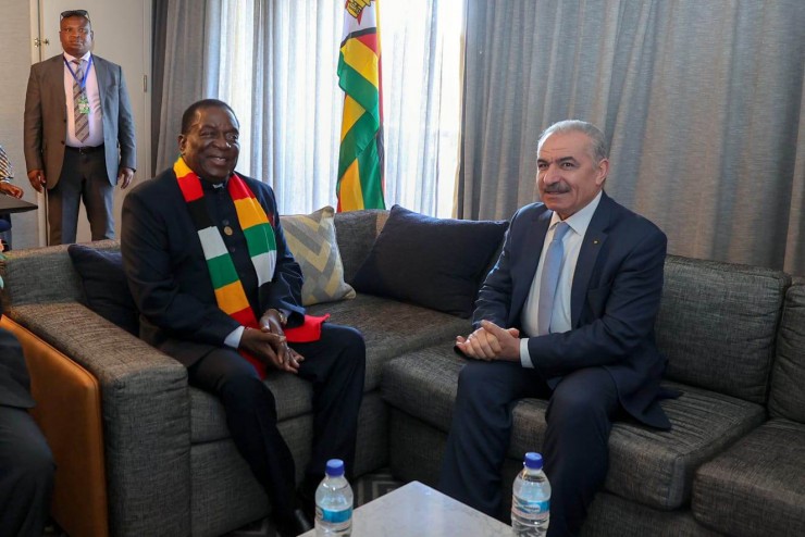 تفاصيل لقاء رئيس الوزراء الفلسطيني مع رئيس زمبابوي