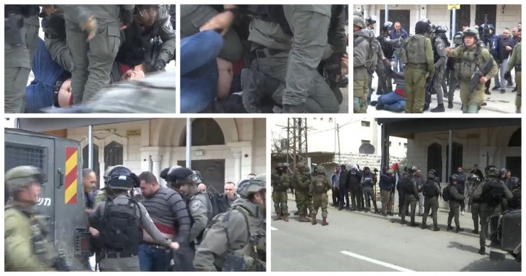 نابلس: الاحتلال يصيب مواطنين خلال قمع مسيرة بيت دجن ويعتدي على مسيرة بحوارة ويعتقل أحد المشاركين فيها