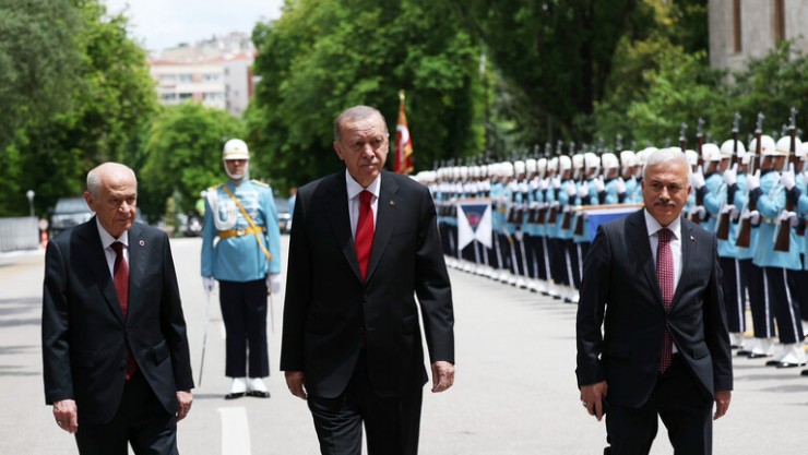 أردوغان يؤدي اليمين الدستورية تحت قبة البرلمان التركي إيذانا ببدء ولايته الرئاسية الجديدة