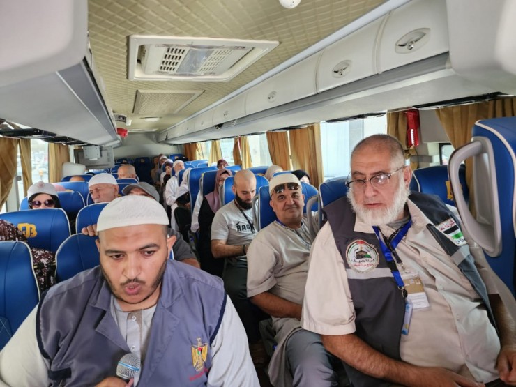 بعثة الحج: بدء تفويج حجاج غزة من مكة إلى المدينة المنورة