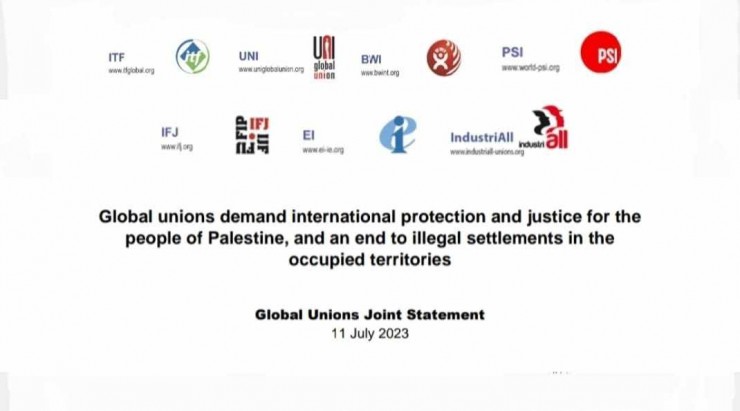 العالمي للنقابات والاتحادات المهنية العالمية يطالبان بتوفير الحماية للشعب الفلسطيني