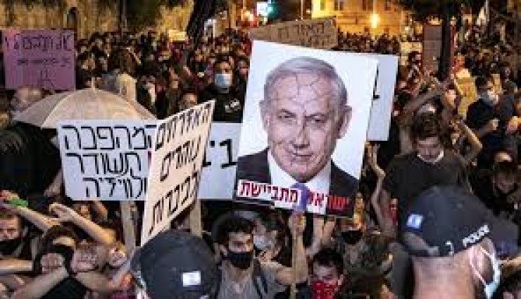 الشرطة الإسرائيلية تعتقل 45 متظاهرًا ضد نتنياهو 