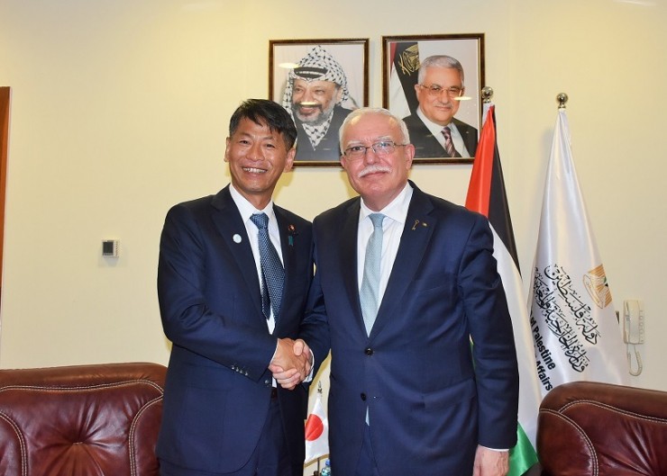 المالكي يثمن الدعم الياباني المقدم لدولة فلسطين