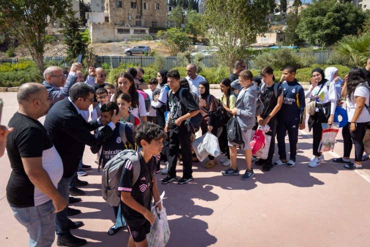 بيت مال القدس تنظم حفل استقبال للأطفال العائدين من المغرب 