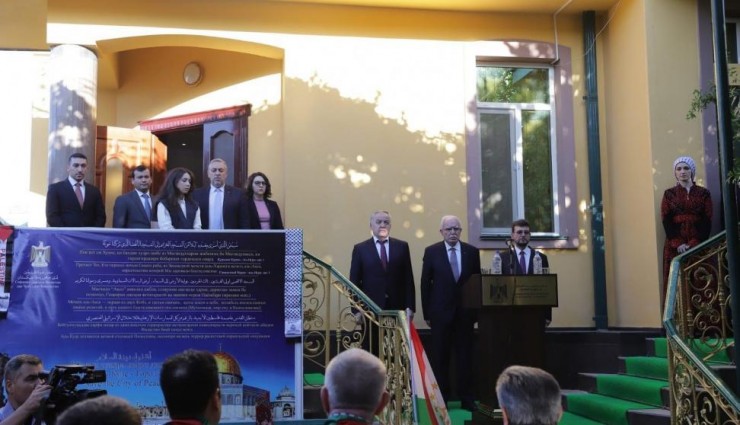 المالكي ونظيره الطاجيكستاني يفتتحان مقر سفارة دولة فلسطين في العاصمة دوشنبيه