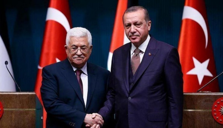 الرئيس عباس يلتقي نظيره التركي