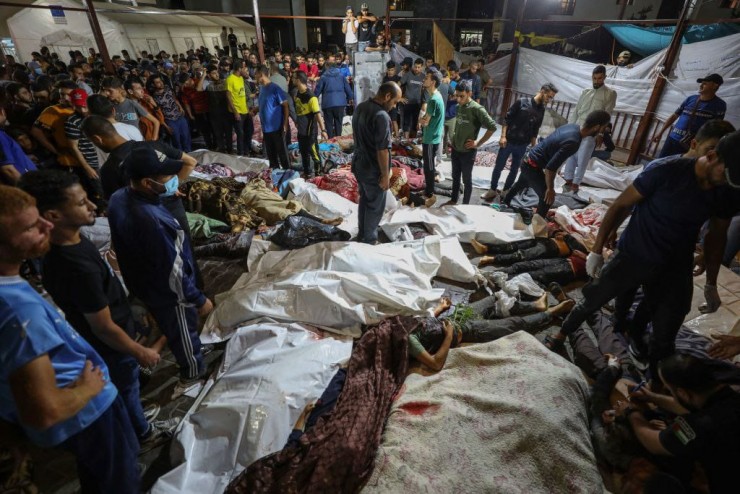 مئات الشهداء والجرحى في مجزرة جديدة للاحتلال تستهدف المستشفى المعمداني في غزة