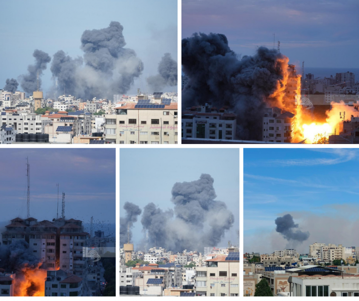 عشرات الشهداء والجرحى في سلسلة غارات هي الأعنف على مدينة غزة 
