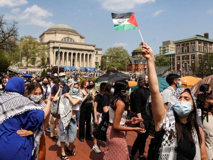 جامعة كولومبيا تلغي حفل التخرج بسبب الاحتجاجات ضد حرب غزة