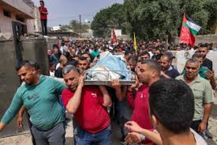 جماهير غفيرة تشيع جثامين 6 شهداء بجنين