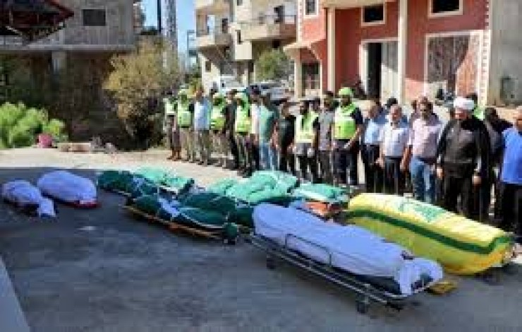استشهاد صهر نصر الله و6 آخرين بقصف إسرائيلي على دمشق