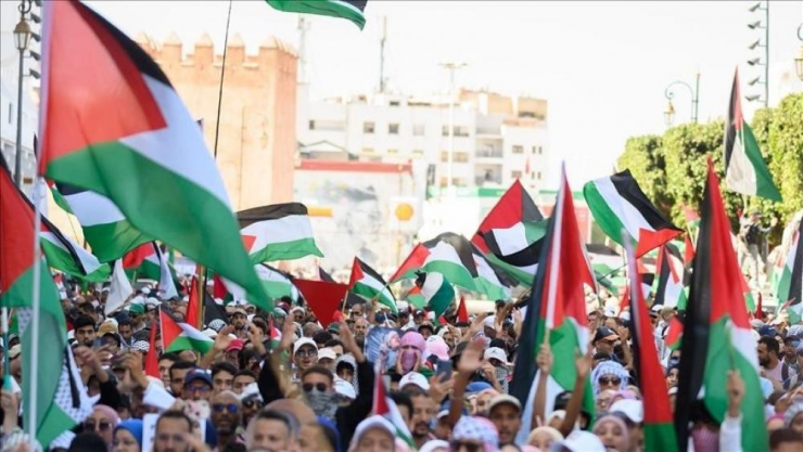 دعما لغزة وإيران.. الآلاف يتظاهرون في المغرب واليمن