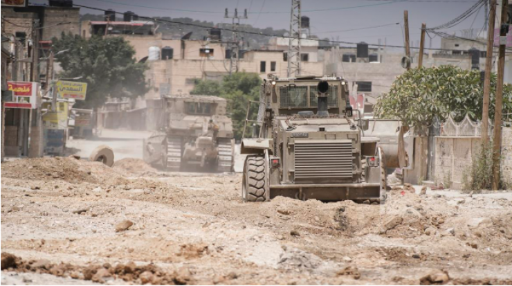 جيش الاحتلال يمنع الصحفيين من تغطية عدوانه المتواصل على قباطية جنوب جنين