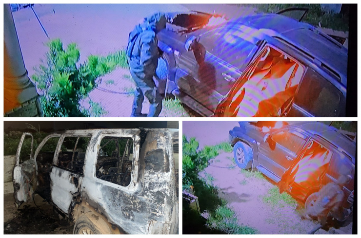 مستعمرون يحرقون مركبتين في يطا جنوب الخليل