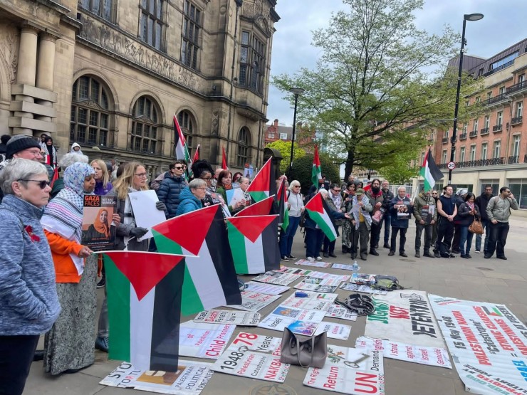 حملة التضامن مع الشعب الفلسطيني تحيي الذكرى الـ78 للنكبة في شيفيلد