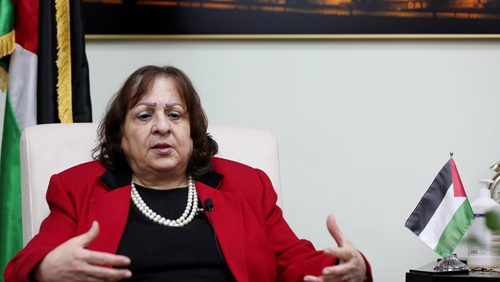 وزيرة الصحة تستعرض الوضع الوبائي في فلسطين أمام مؤتمر الأكاديميين المهنيين