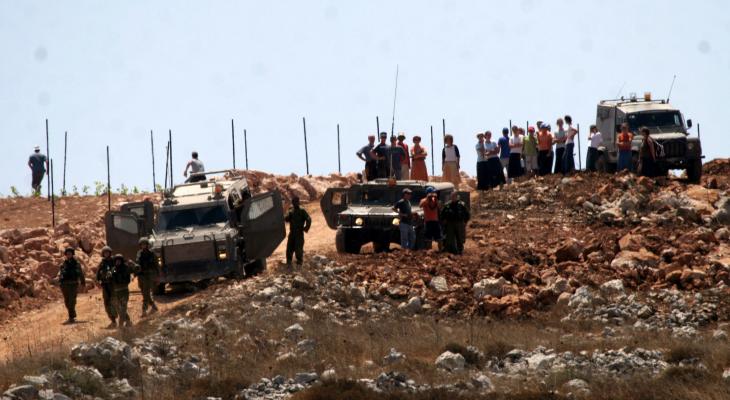 الاحتلال يستولي على أراضٍ في قريوت والساوية جنوب نابلس