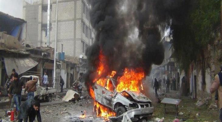 مقتل 8 مواطنين بانفجار حافلة بريف درعا السورية