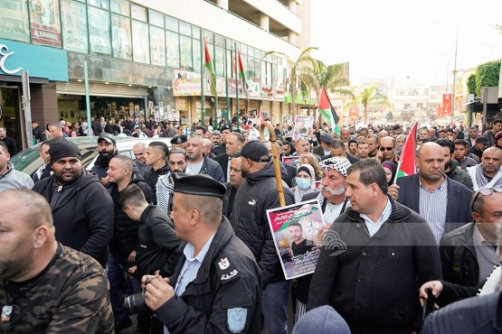 مسيرات حاشدة في محافظات الوطن تنديدا باغتيال الأسير أبو حميد