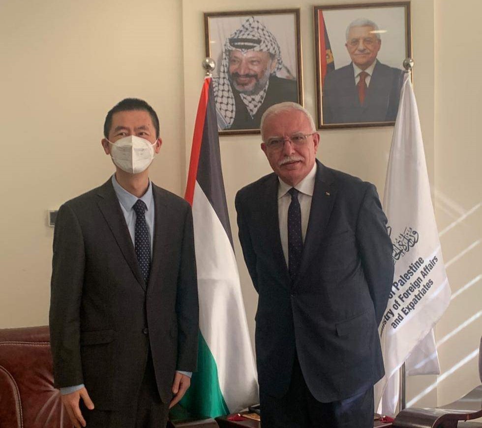 المالكي خلال لقائه السفير الصيني: نأمل بتعزيز الجهود لإيجاد حل عادل للقضية الفلسطينية 