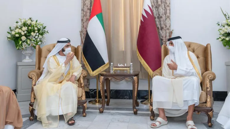 محمد بن راشد يلتقي تميم بن حمد ويؤكد: أمير قطر شقيق وصديق