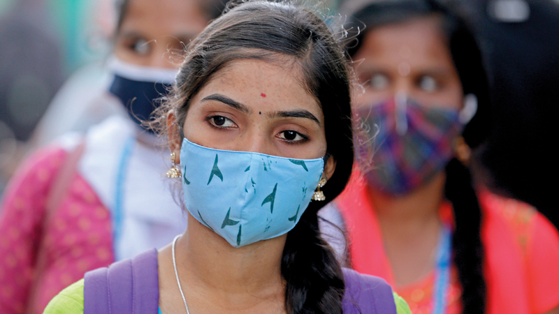 الهند: الإصابات بكورونا تجاوز الـ20 مليونا