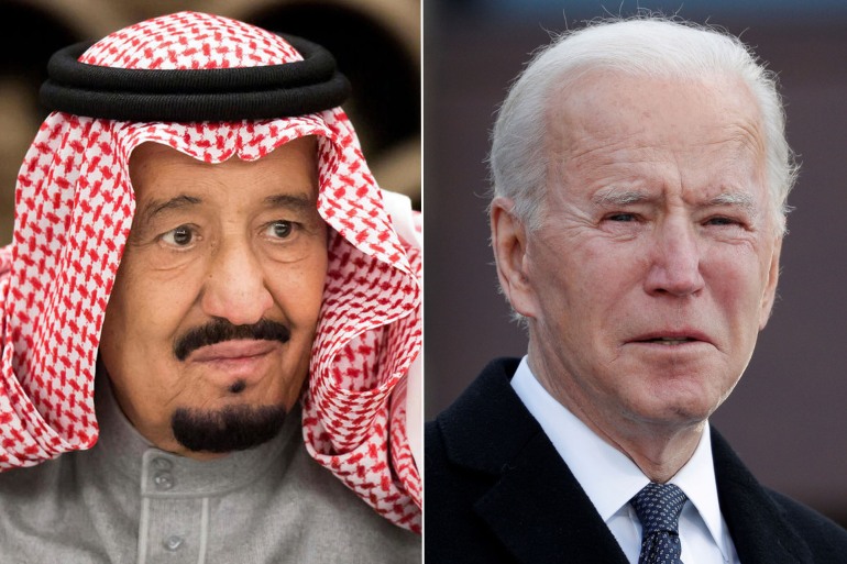 بايدن يؤكد للملك سلمان التزام بلاده بدعم السعودية في الدفاع عن نفسها ضد هجمات الحوثيين