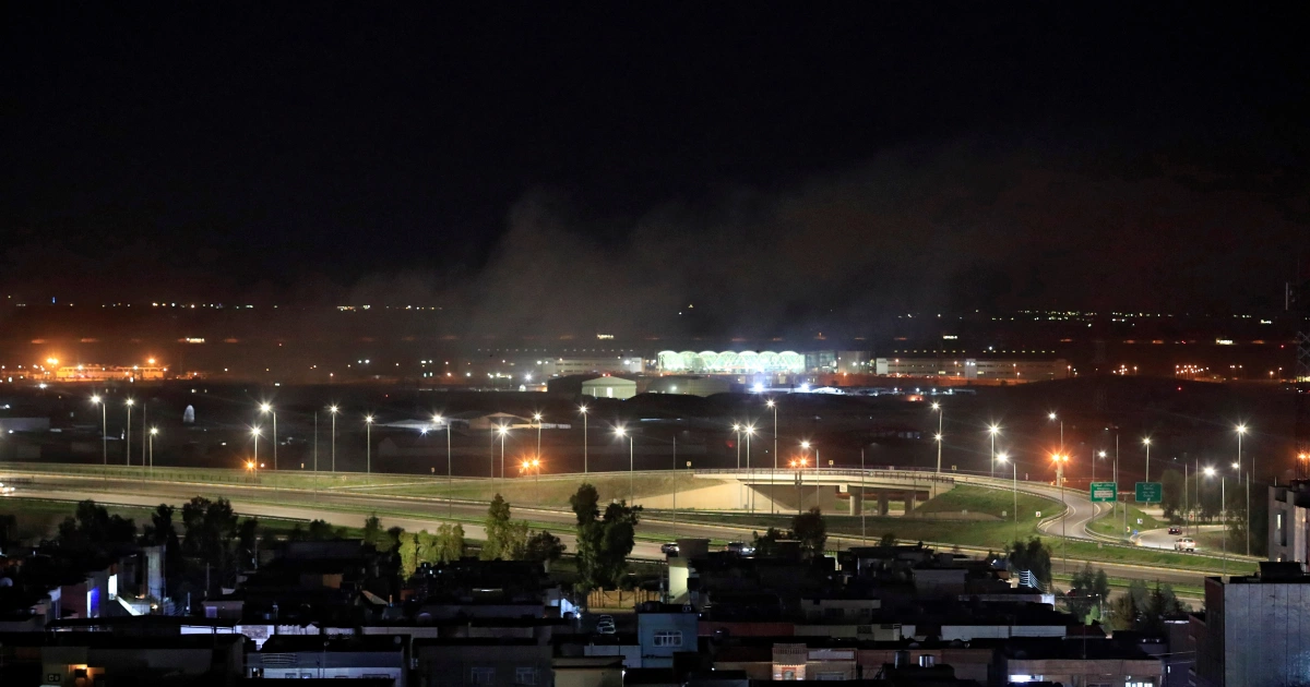 قصف صاروخي يستهدف مطار أربيل في كردستان العراق