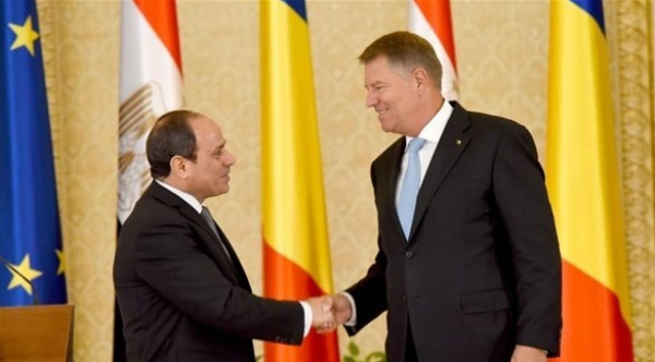 الرئيسان المصري والروماني يؤكدان أهمية حل عادل للصراع الفلسطيني الإسرائيلي
