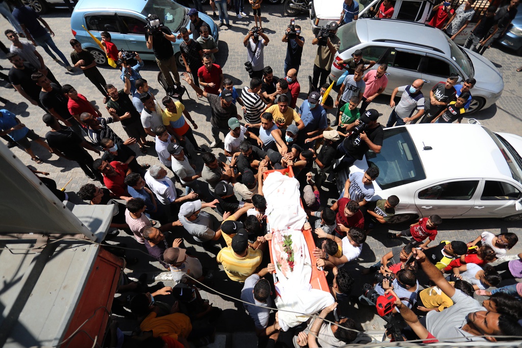 تشييع جثمان الشهيد أحمد صالح شمال قطاع غزة (صور) 