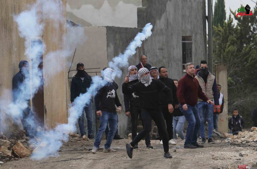 إصابات بالرصاص المعدني خلال قمع الاحتلال مسيرة كفر قدوم شرق قلقيلية