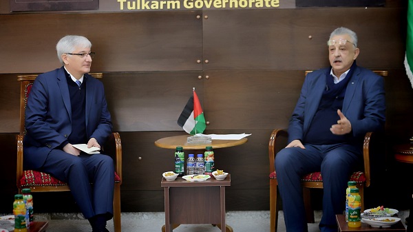 محافظ طولكرم يطلع القنصل التركي العام لدى دولة فلسطين على واقع المحافظة