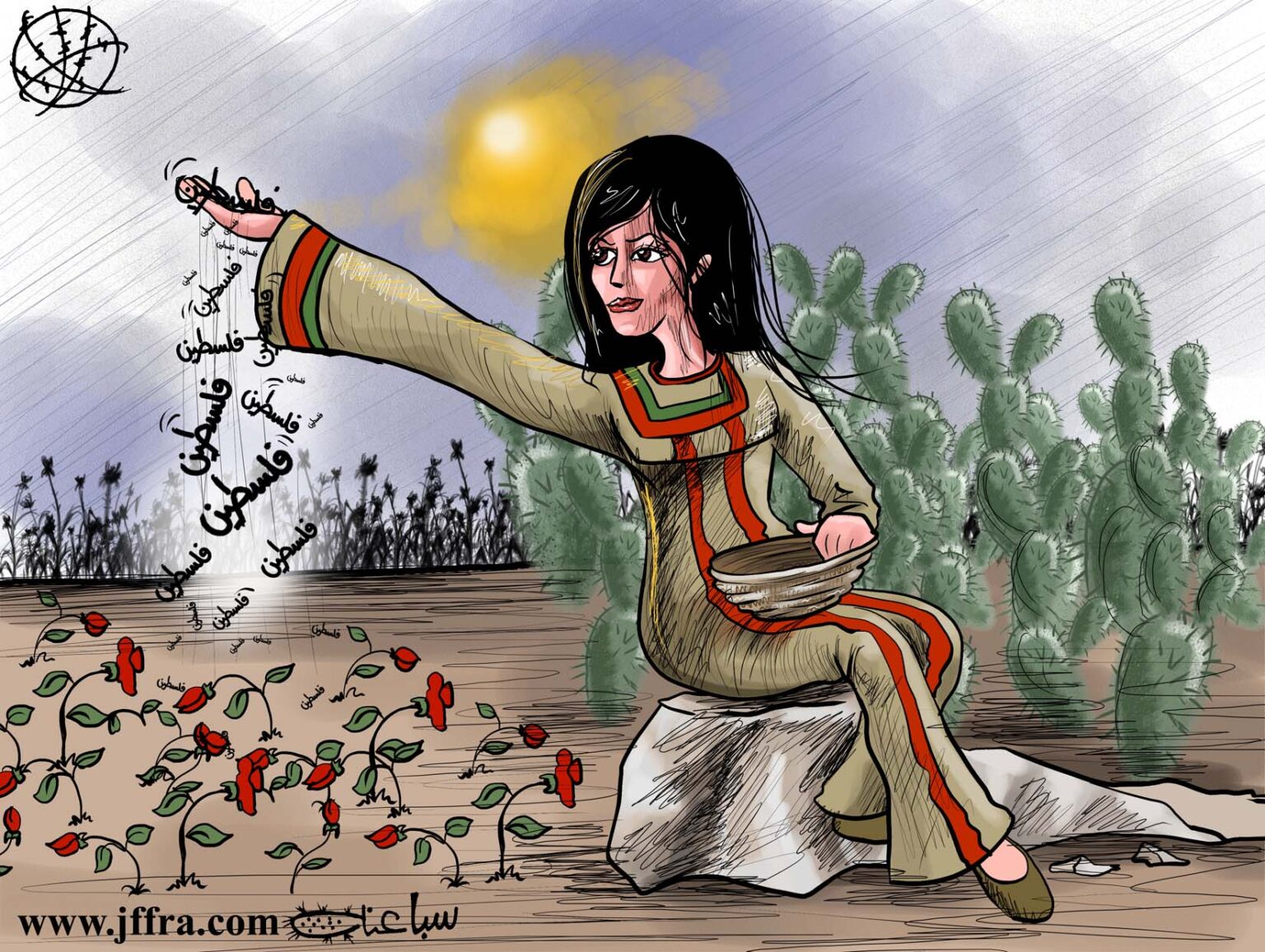 فَنّ الكاريكاتير في فلسطين.. عندما تفعل فرشاة الرسم فعل البندقية