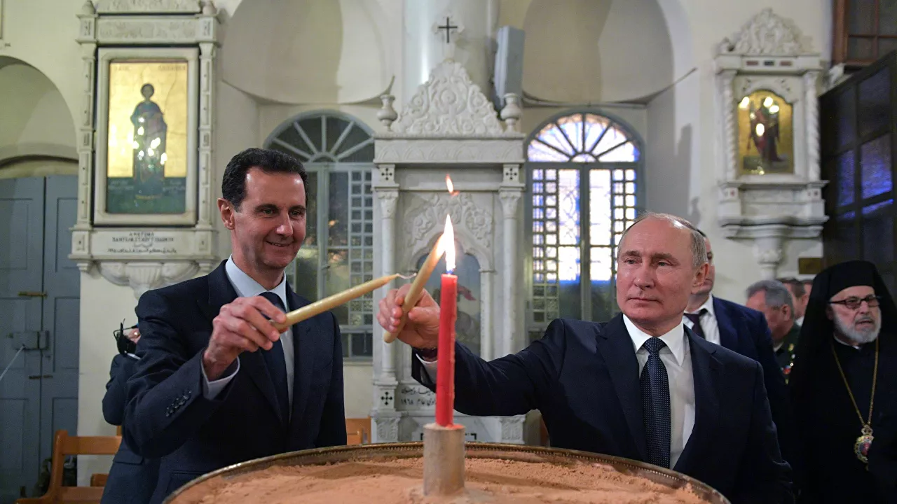 بوتين يشكر الأسد على موقفه بشأن أوكرانيا
