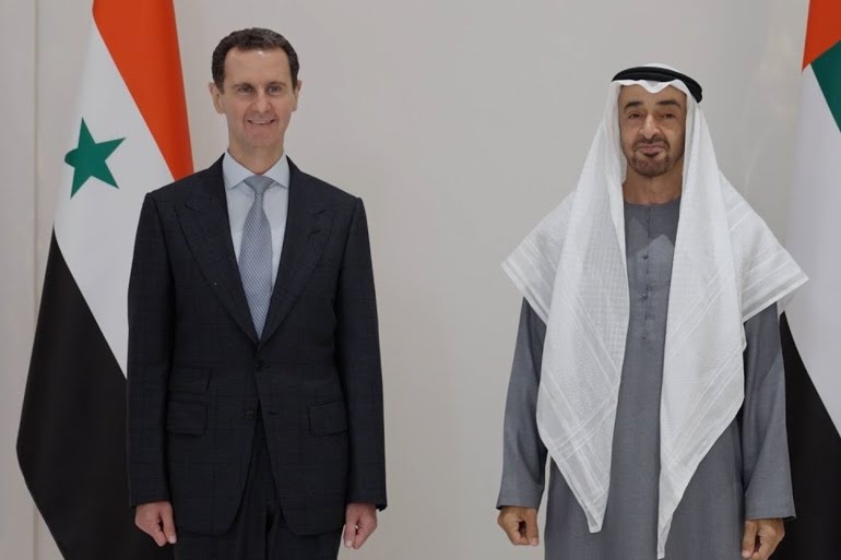الأسد يزور الإمارات ويلتقي ولي عهد أبو ظبي وحاكم دبي 