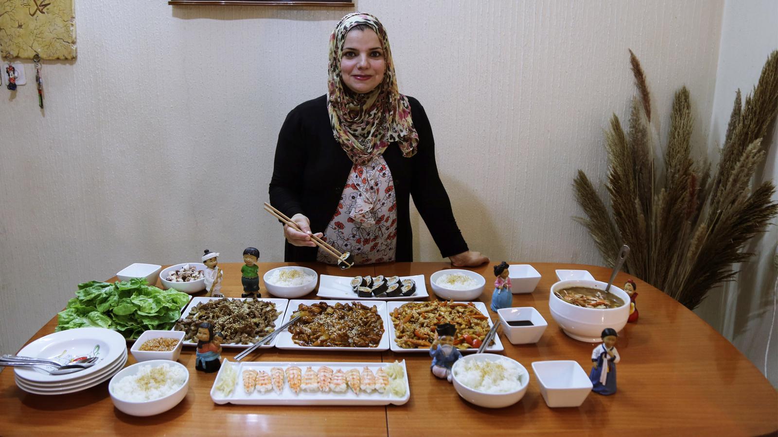 الطعام الكوري الأصلي لأول مرة في قطاع غزة
