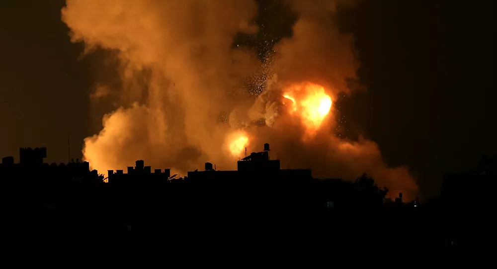 قصف إسرائيلي عنيف على قطاع غزة
