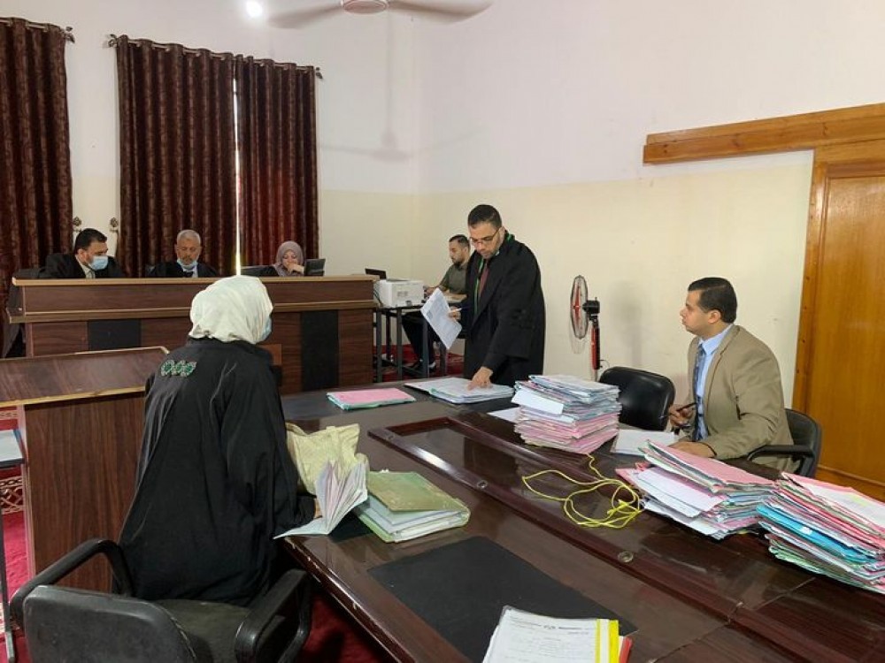 غزة : السلطة القضائية تعقد محاكمات بمركز 